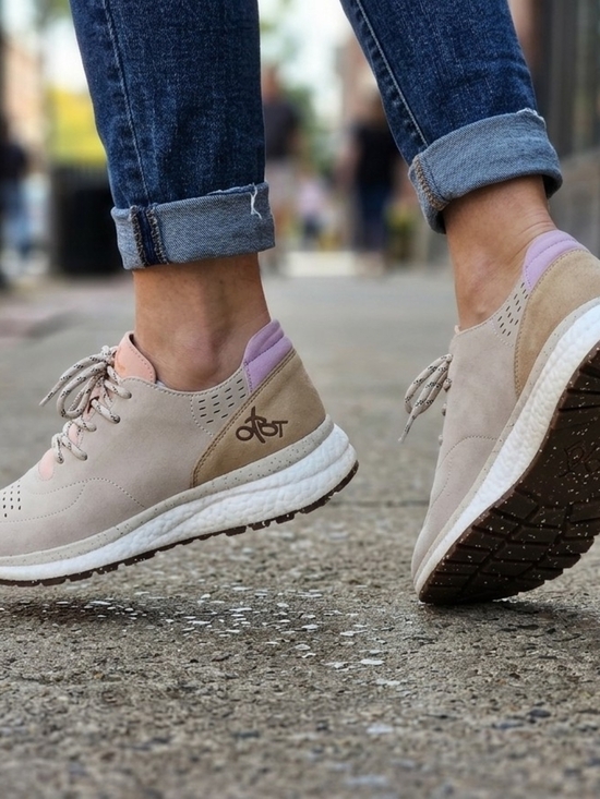 OTBT Shoes - ​OTBT Free Beige Suede Athleisure Sneakers Women's Size 8.5